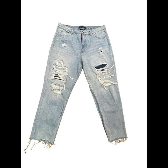 Aeropostale Jeans Size 13/14Reg Blue Light Wash Distressed - Picture 1 of 2